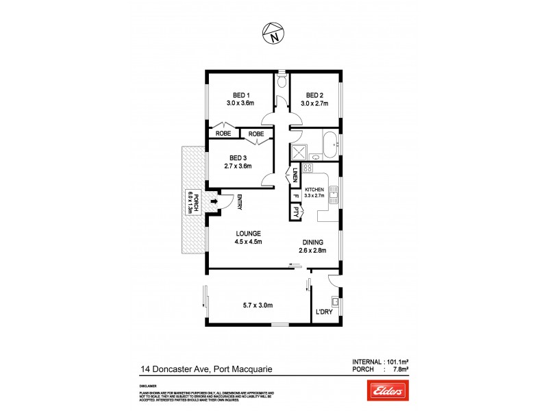 14 Doncaster Avenue, Port Macquarie NSW 2444 Floorplan
