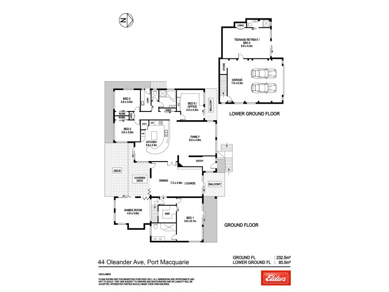 44 Oleander Avenue, Port Macquarie NSW 2444 Floorplan