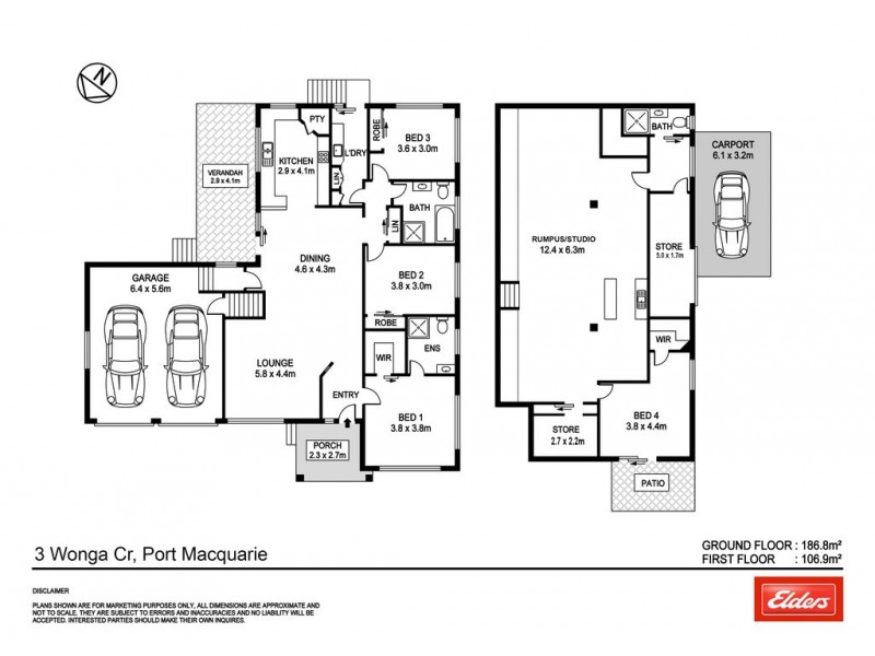 3 Wonga Crescent, Port Macquarie NSW 2444 Floorplan