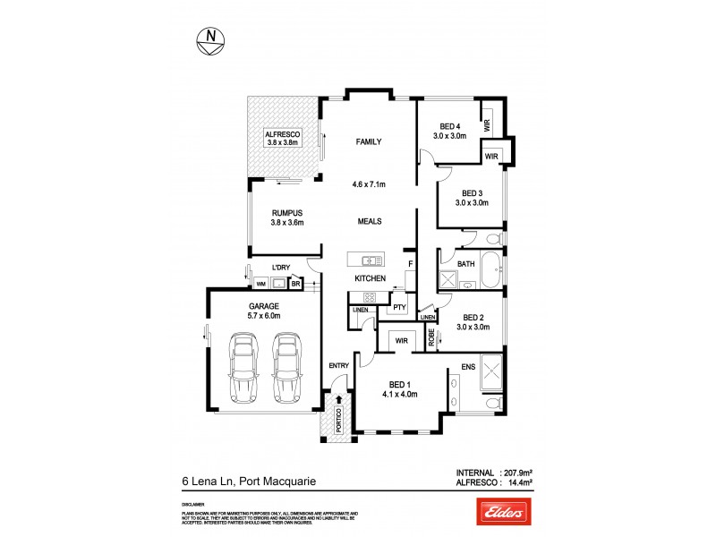 6 Lena Lane, Port Macquarie NSW 2444 Floorplan