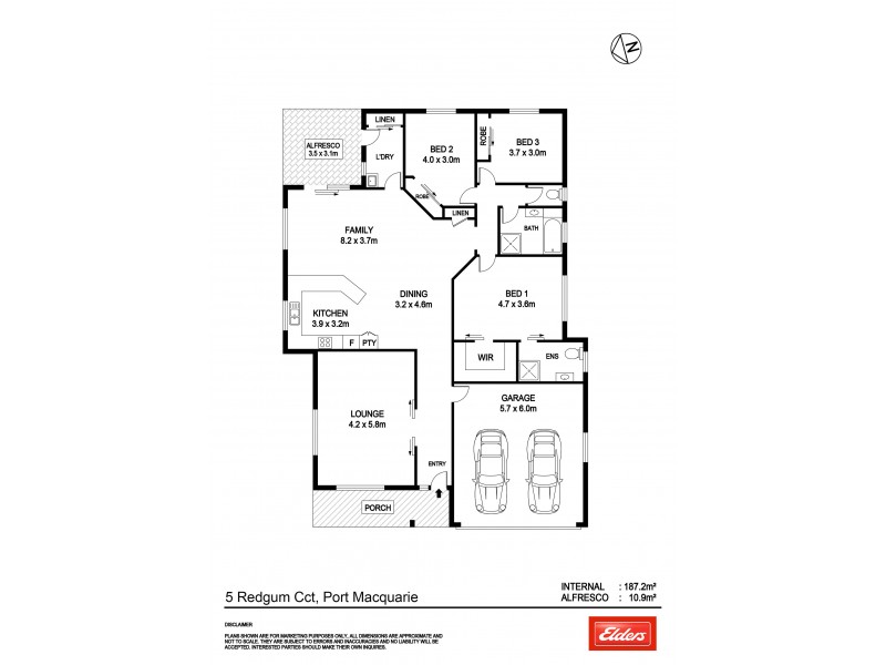 5 Redgum Circuit, Port Macquarie NSW 2444 Floorplan