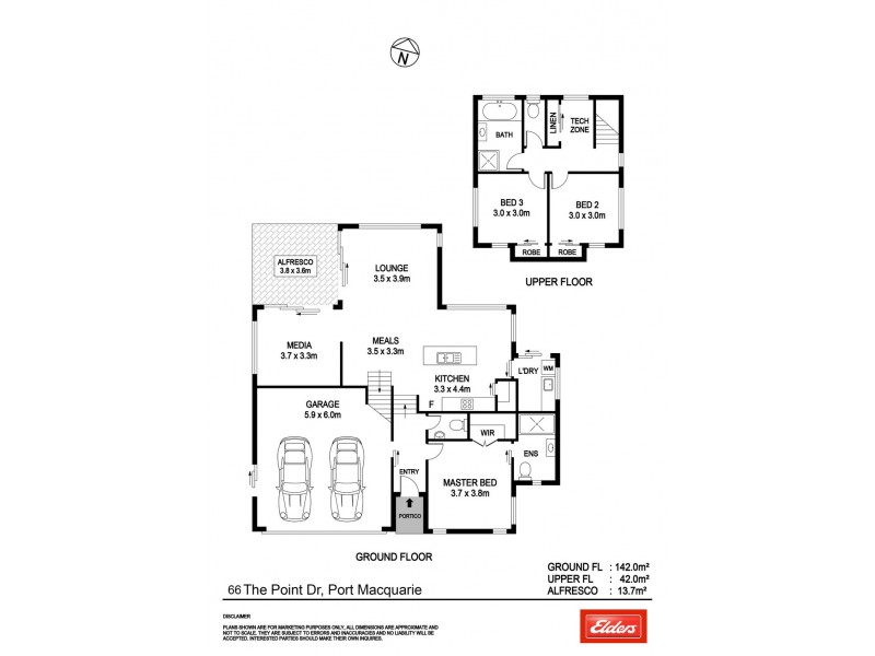 66 The Point Drive, Port Macquarie NSW 2444 Floorplan