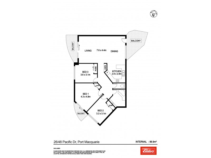 26/48 Pacific Drive, Port Macquarie NSW 2444 Floorplan
