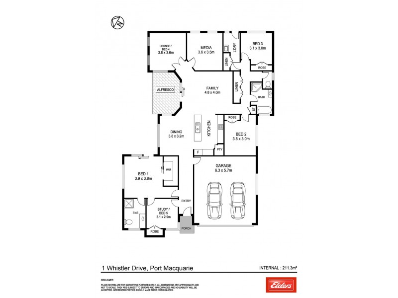 1 Whistler Drive, Port Macquarie NSW 2444 Floorplan