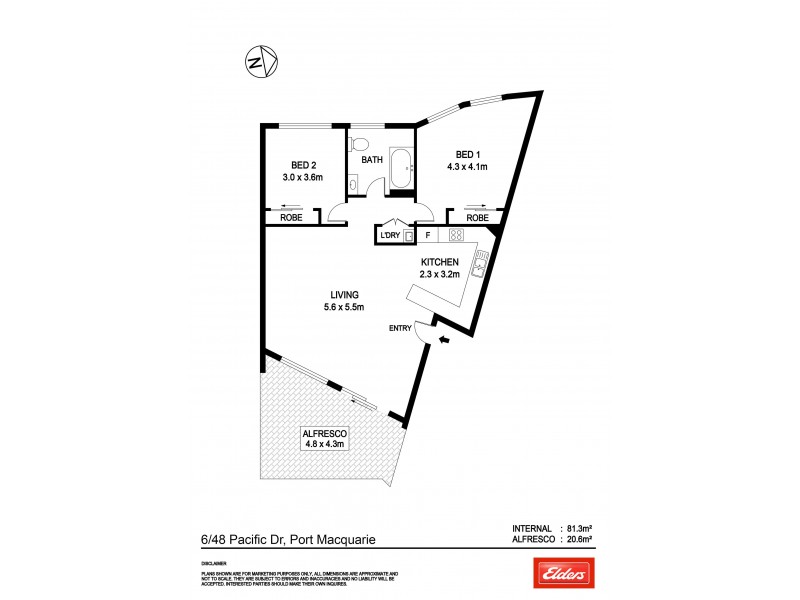 6/48 Pacific Drive, Port Macquarie NSW 2444 Floorplan