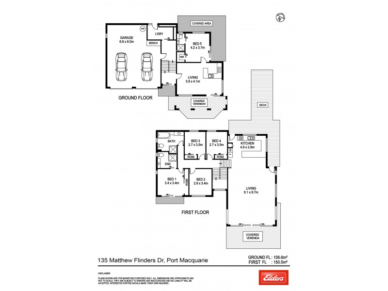 135 Matthew Flinders Drive, Port Macquarie NSW 2444 Floorplan