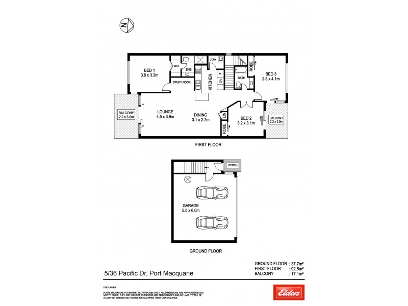 5/36 Pacific Drive, Port Macquarie NSW 2444 Floorplan