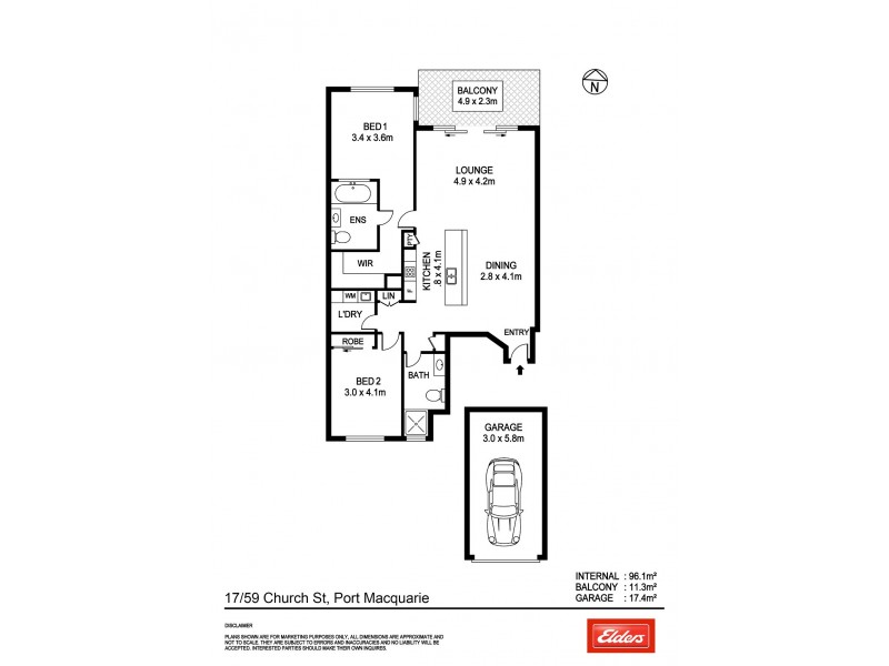 17/59 Church Street, Port Macquarie NSW 2444 Floorplan