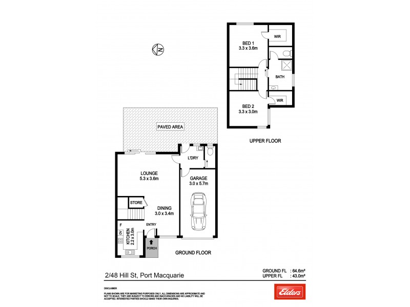2/48 Hill Street, Port Macquarie NSW 2444 Floorplan