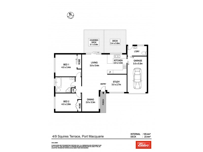 4/9 Squires Terrace, Port Macquarie NSW 2444 Floorplan
