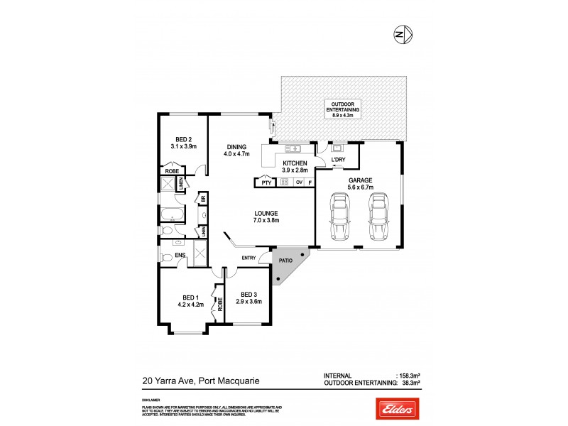 20 Yarra Avenue, Port Macquarie NSW 2444 Floorplan