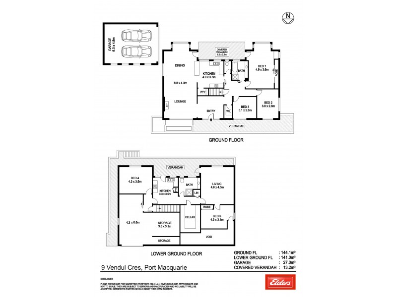 9 Vendul Crescent, Port Macquarie NSW 2444 Floorplan