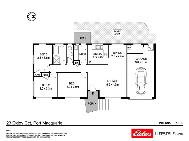 3/23 Oxley Crescent, Port Macquarie NSW 2444 Floorplan