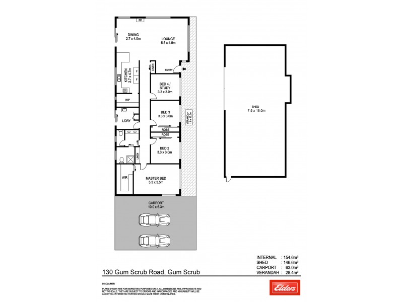 130 Gum Scrub Road, Gum Scrub NSW 2441 Floorplan