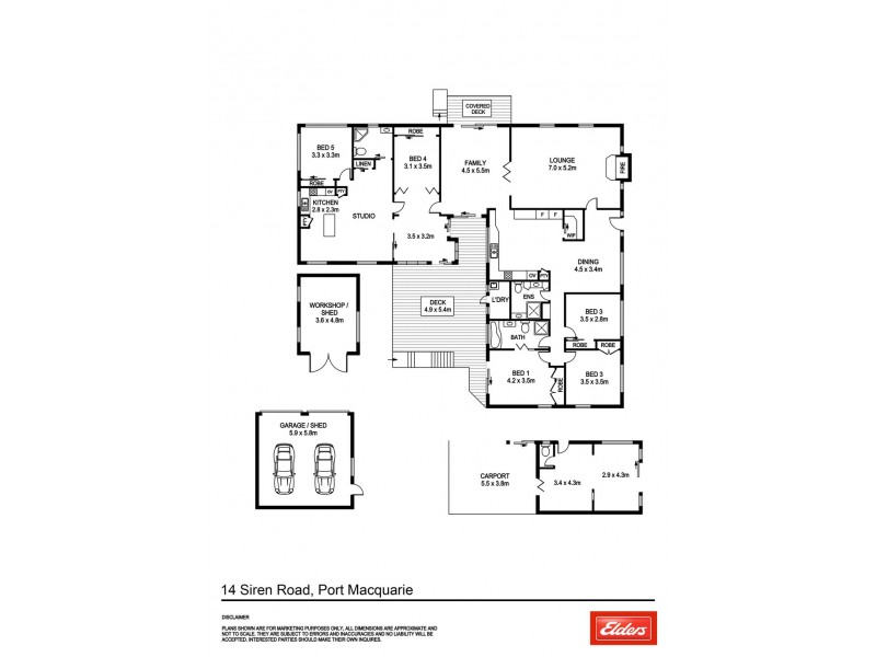 14 Siren Road, Port Macquarie NSW 2444 Floorplan