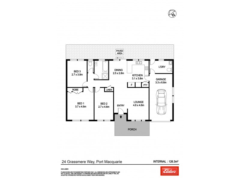 24 Grassmere Way, Port Macquarie NSW 2444 Floorplan