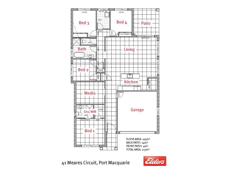 41 MEARES CIRCUIT, Port Macquarie NSW 2444 Floorplan