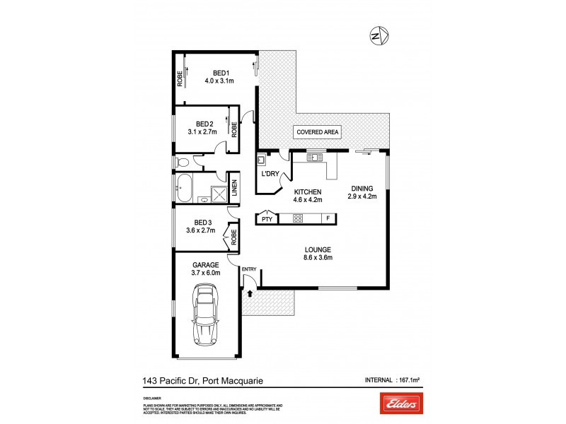 143 Pacific Drive, Port Macquarie NSW 2444 Floorplan