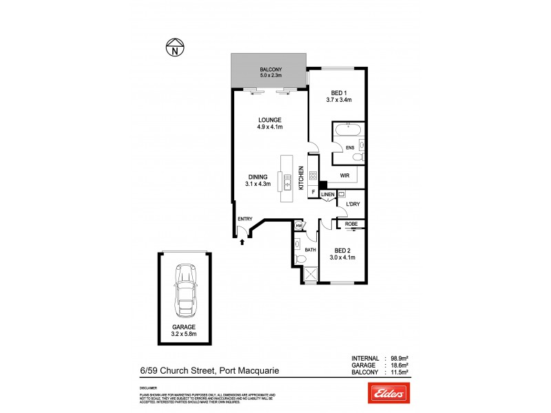 6/59 Church Street, Port Macquarie NSW 2444 Floorplan