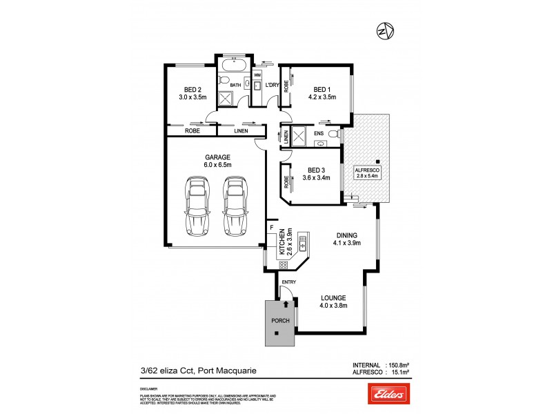 3/62 Eliza Circuit, Port Macquarie NSW 2444 Floorplan