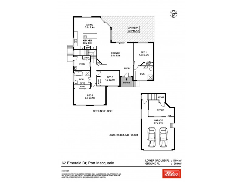 62 Emerald Drive, Port Macquarie NSW 2444 Floorplan