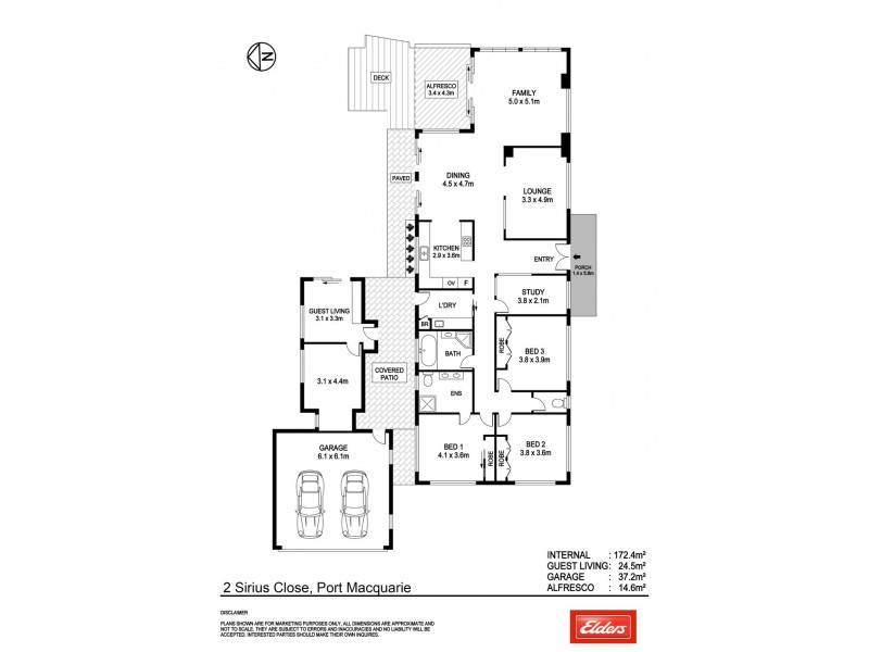 2 Sirius Close, Port Macquarie NSW 2444 Floorplan