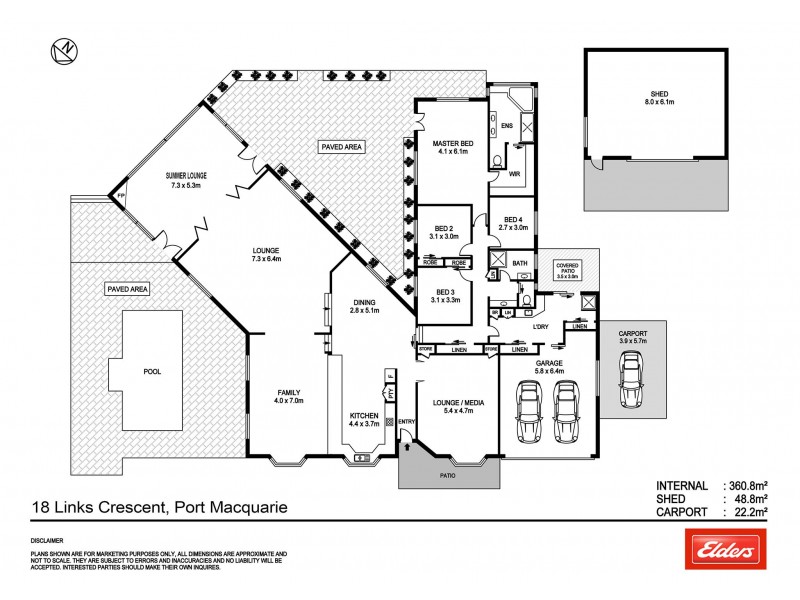 18 Links Crescent, Port Macquarie NSW 2444 Floorplan