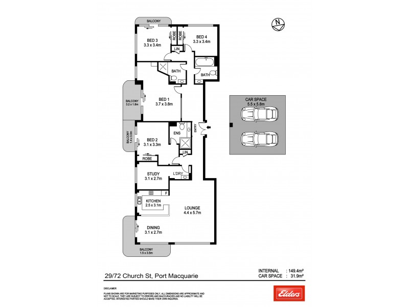 29/72 Church Street, Port Macquarie NSW 2444 Floorplan