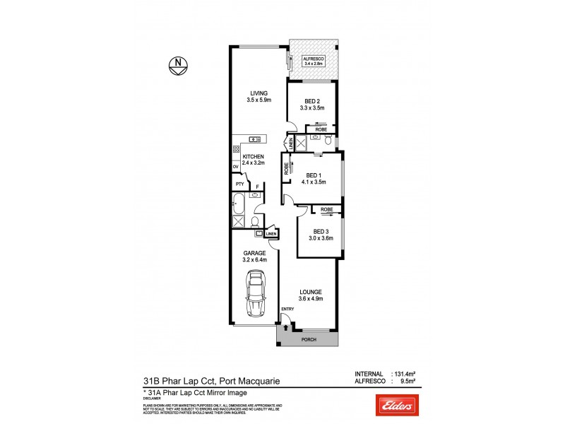 31B Phar Lap Circuit, Port Macquarie NSW 2444 Floorplan