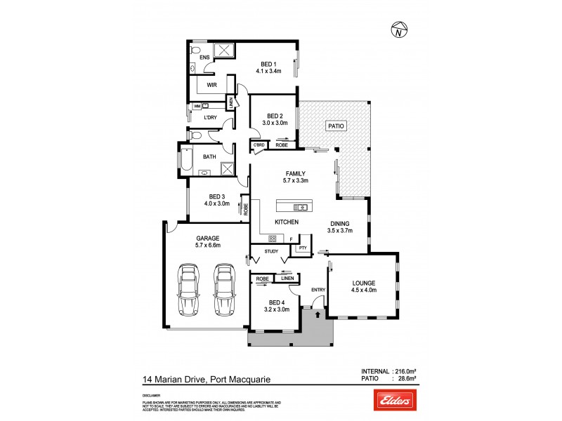 14 Marian Drive, Port Macquarie NSW 2444 Floorplan