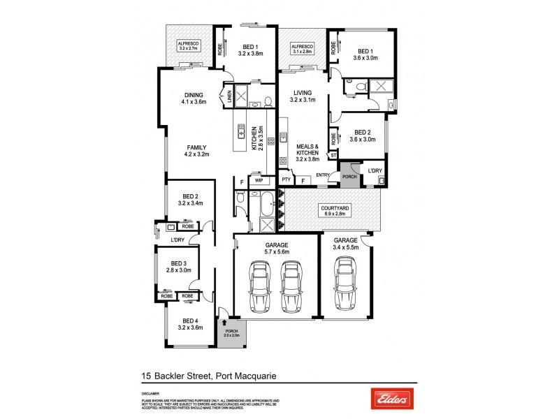 15 Backler Street, Port Macquarie NSW 2444 Floorplan