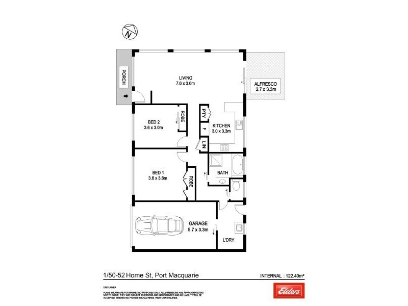 1/50-52 HOME STREET, Port Macquarie NSW 2444 Floorplan
