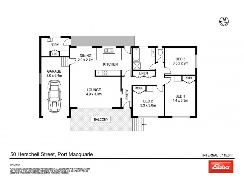50 Herschell Street, Port Macquarie NSW 2444 Floorplan