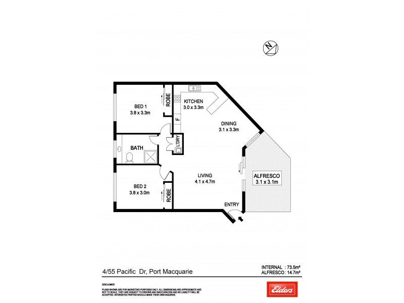 4/55-56 Pacific Drive, Port Macquarie NSW 2444 Floorplan