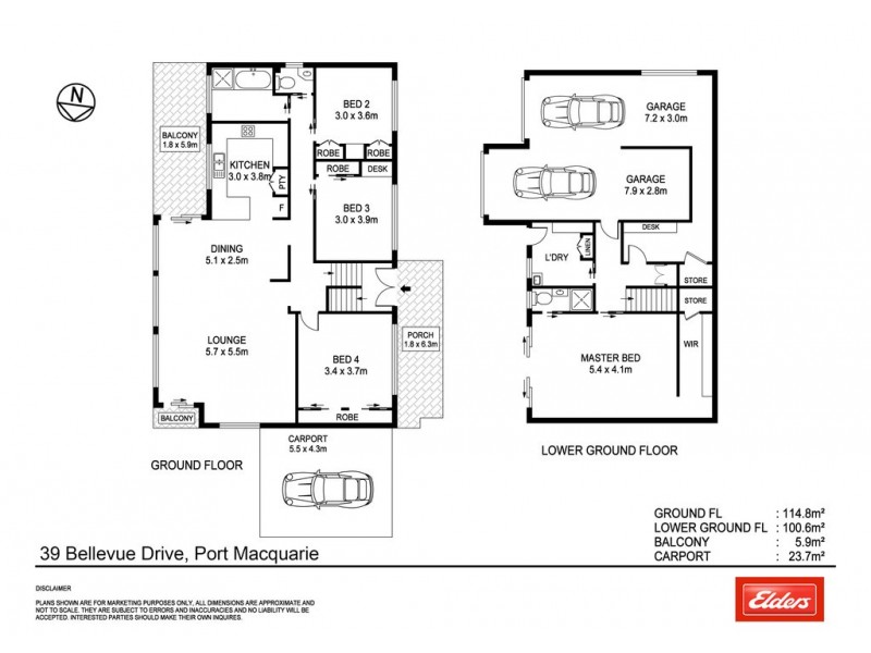 39 Bellevue Drive, Port Macquarie NSW 2444 Floorplan