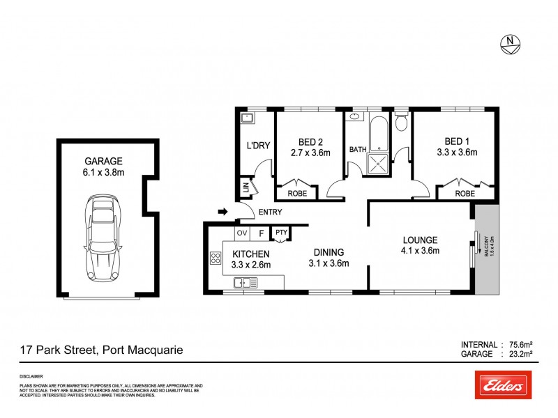 4/17 Park Street, Port Macquarie NSW 2444 Floorplan