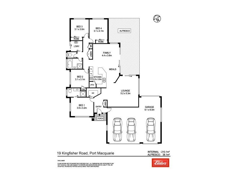 19 KINGFISHER ROAD, Port Macquarie NSW 2444 Floorplan