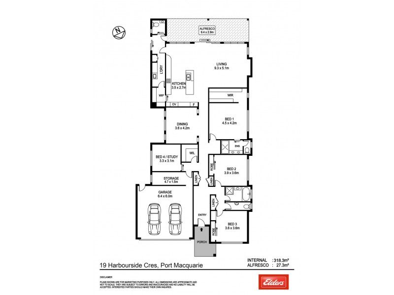19 Harbourside Crescent, Port Macquarie NSW 2444 Floorplan