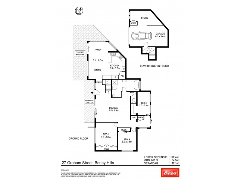 27 Graham Street, Bonny Hills NSW 2445 Floorplan