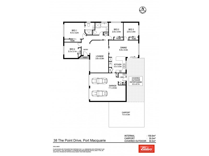 38 The Point Drive, Port Macquarie NSW 2444 Floorplan
