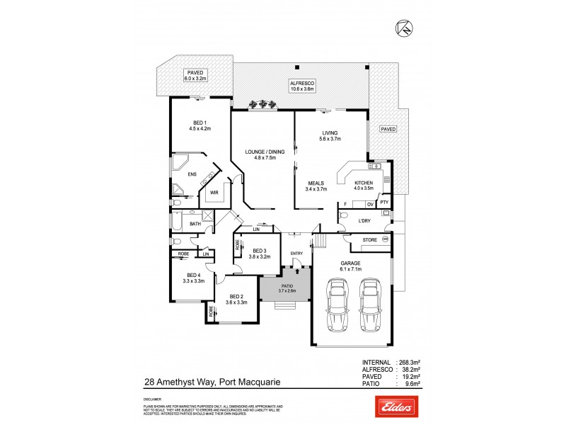 28 Amethyst Way, Port Macquarie NSW 2444 Floorplan