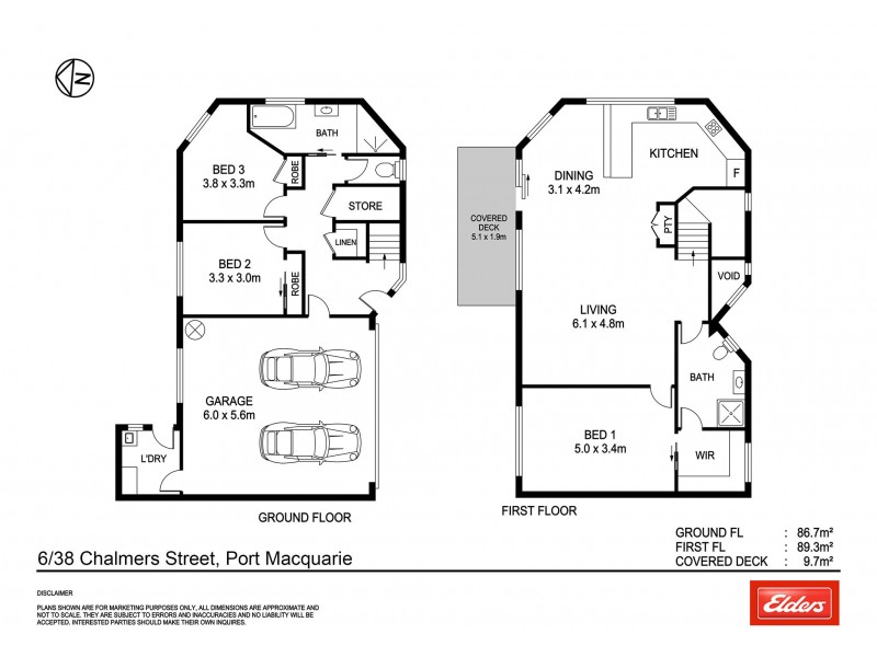 6/38 Chalmers Street, Port Macquarie NSW 2444 Floorplan