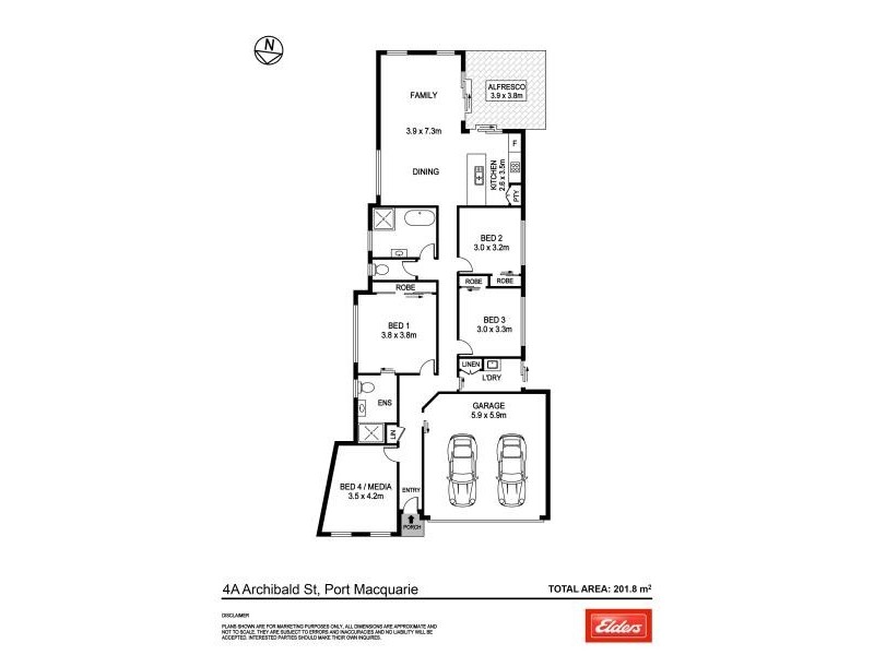 4B ARCHIBALD STREET, Port Macquarie NSW 2444 Floorplan