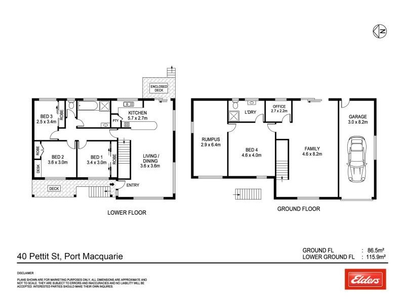 40 PETTIT STREET, Port Macquarie NSW 2444 Floorplan
