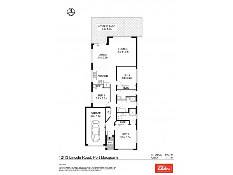12/13 Lincoln Road, Port Macquarie NSW 2444 Floorplan