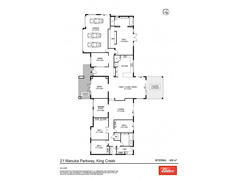 21 Manuka Parkway, King Creek NSW 2446 Floorplan