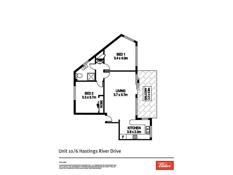10/6 HASTINGS RIVER DRIVE, Port Macquarie NSW 2444 Floorplan