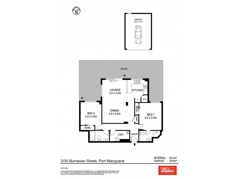 3/30 Burrawan Street, Port Macquarie NSW 2444 Floorplan