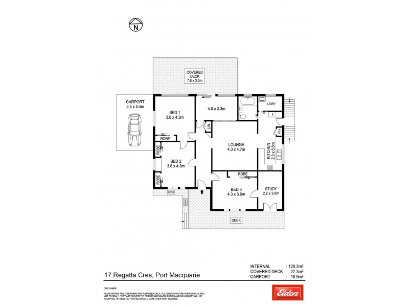 17 Regatta Crescent, Port Macquarie NSW 2444 Floorplan