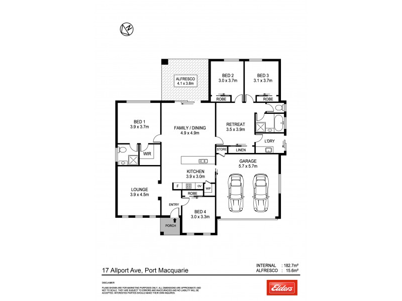 17 Allport Avenue, Thrumster NSW 2444 Floorplan